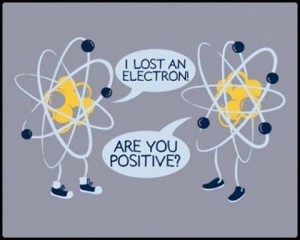 What happens when you lose an electron?  You become a positively charged protein!