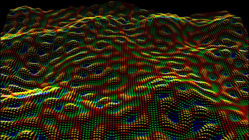 A scanning tunneling microscope image of helical Dirac fermions on the surface of a topological insulator